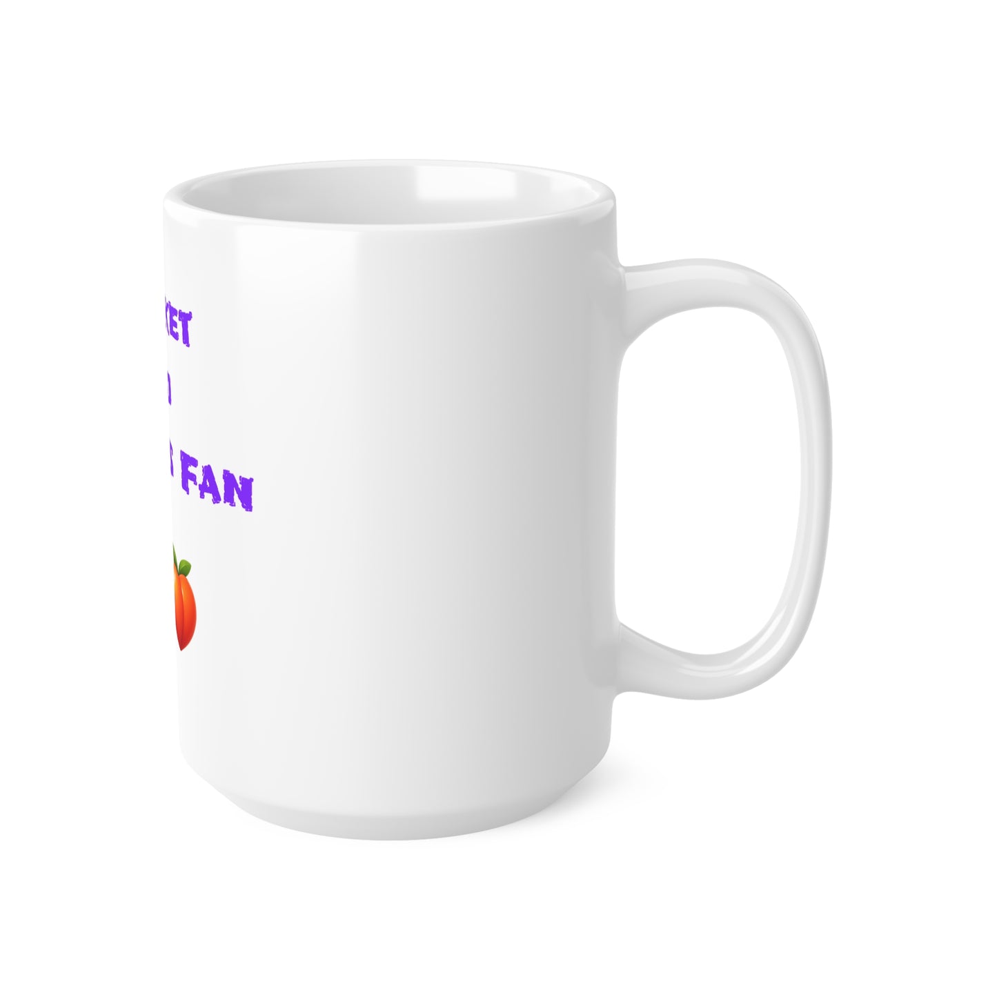 Cricket & Peaches Fan 🏏 🍑 – White Mug 15oz
