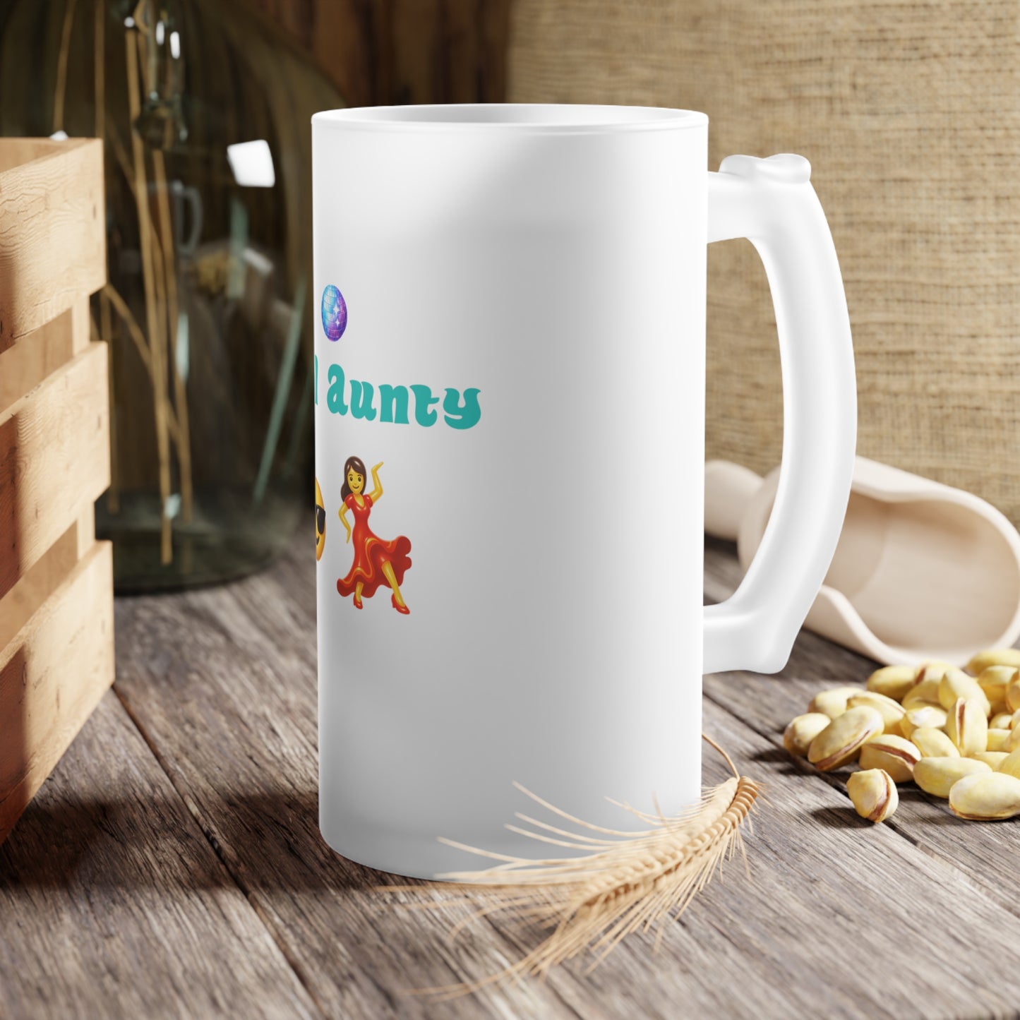 Cool Aunty🇬🇧 😎 💃 – Frosted Glass Beer Mug 16oz