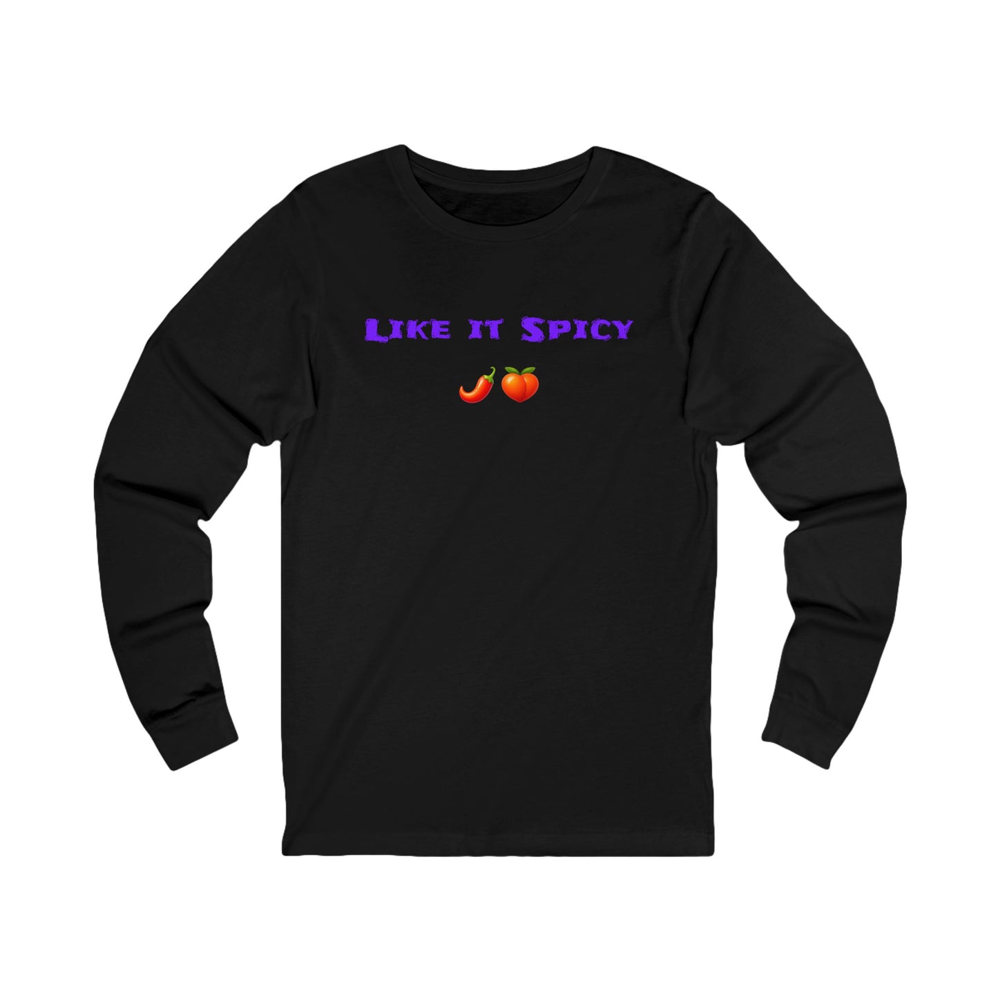 Like it Spicy 🌶 🍑 – Unisex Jersey Long Sleeve Tee