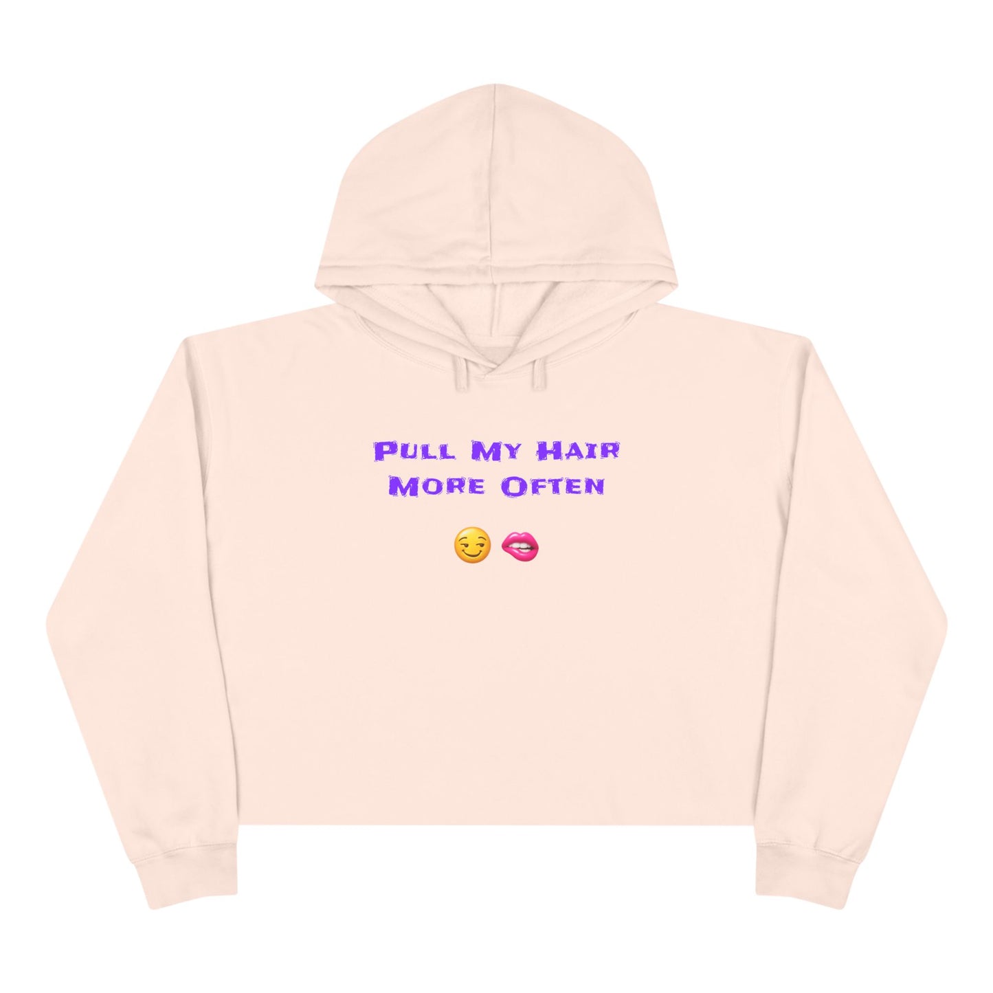 Play Nice With My Hair 🫦 😏 – Crop Hoodie