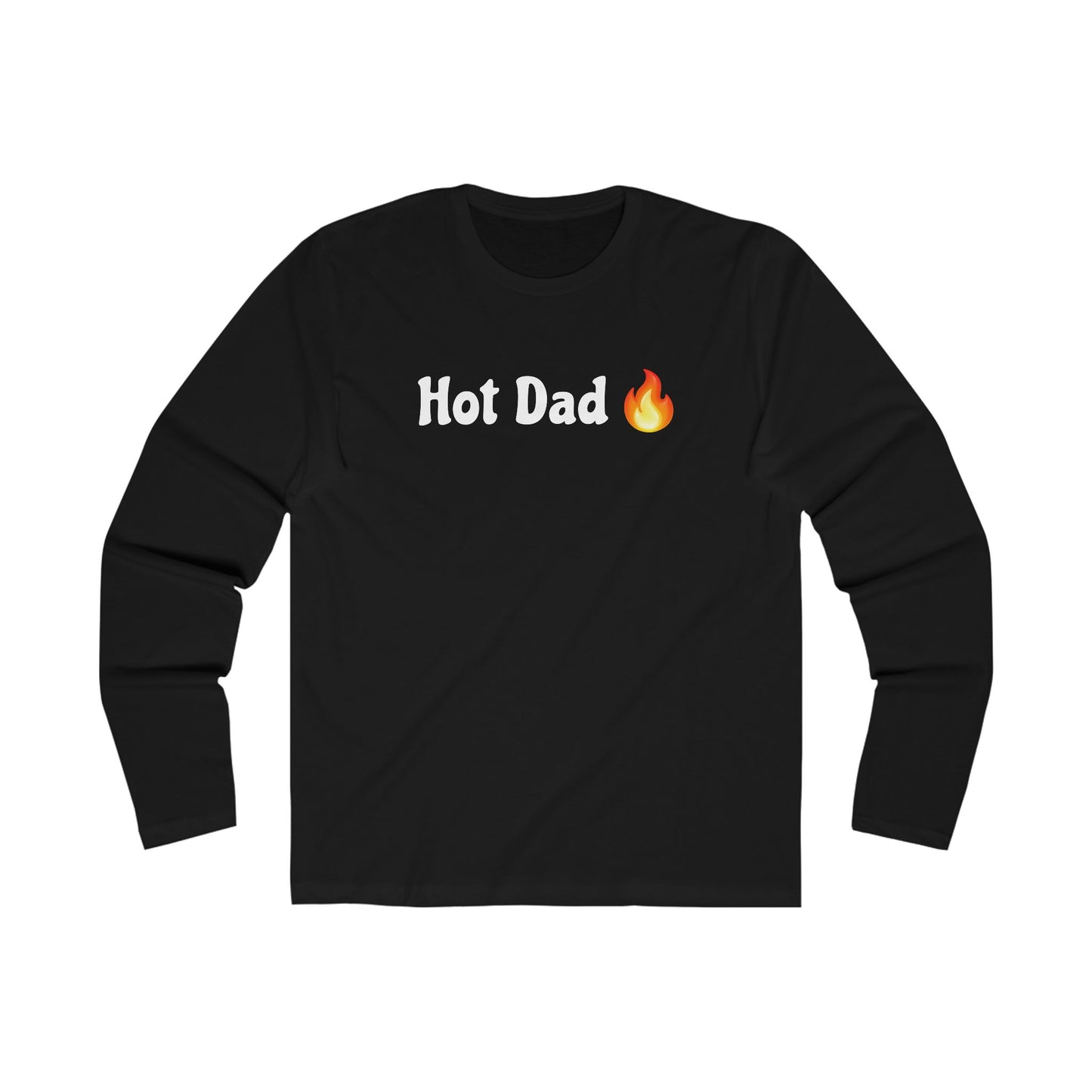 Hot Dad 🔥 – Men's Long Sleeve Crew Tee