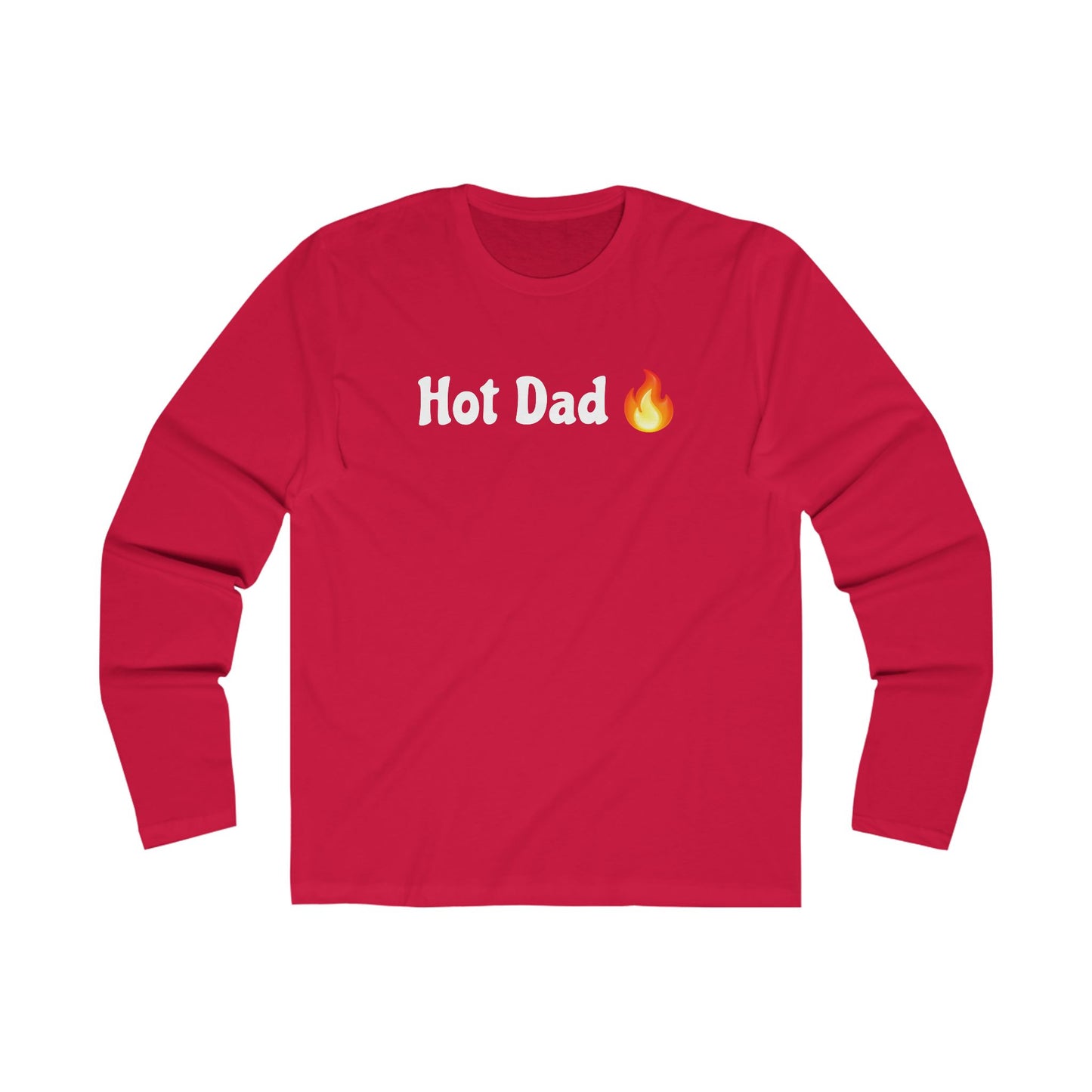 Hot Dad 🔥 – Men's Long Sleeve Crew Tee