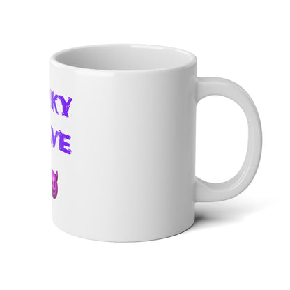 Flirty Rebel 😏 🔥 – White Jumbo Mug 20oz