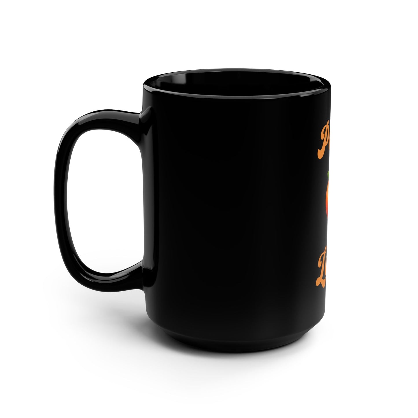 Peach 🍑 Lover – Black Mug 15oz
