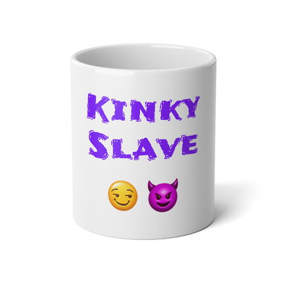 Flirty Rebel 😏 🔥 – White Jumbo Mug 20oz