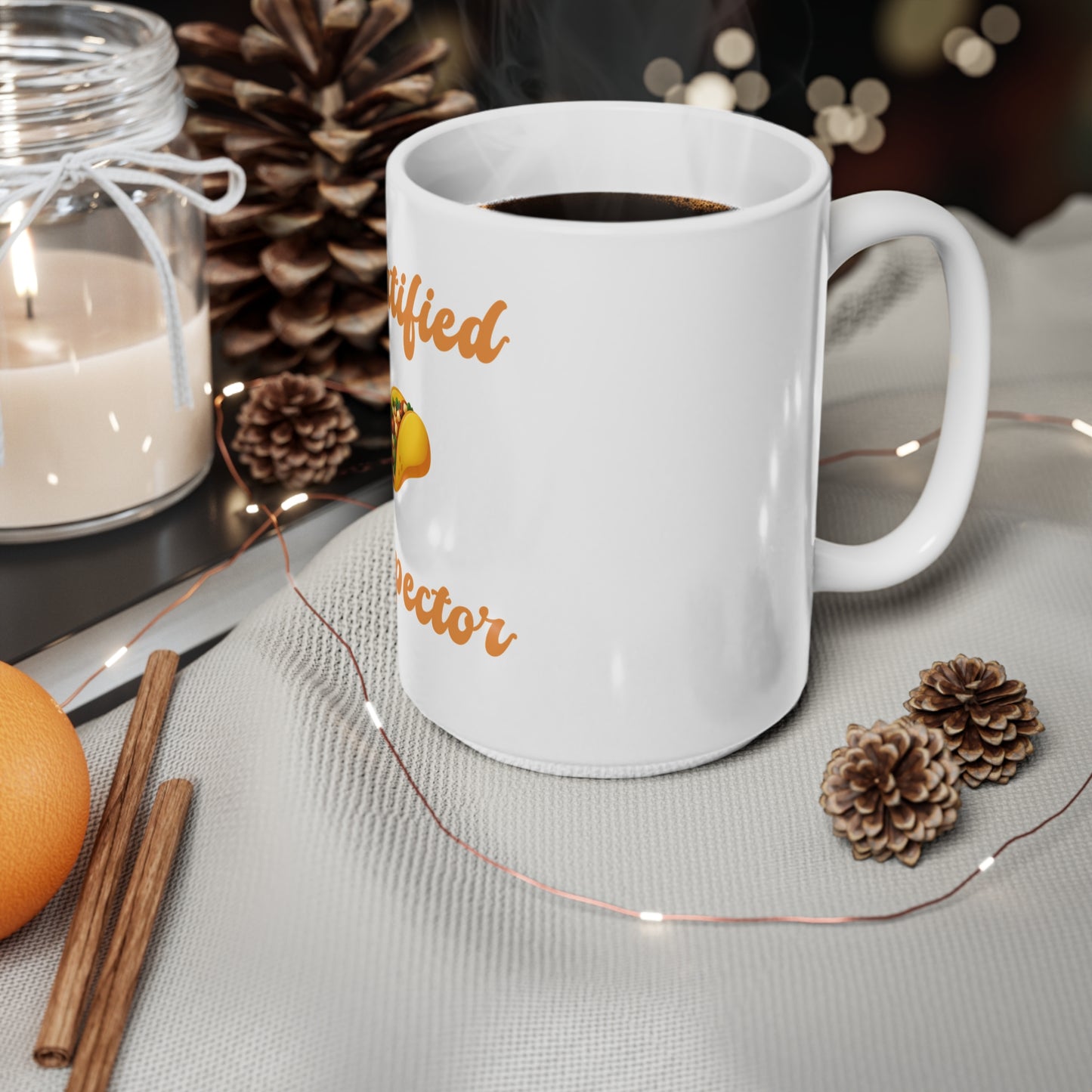 Certified 🌮 Inspector – White Mug 15oz