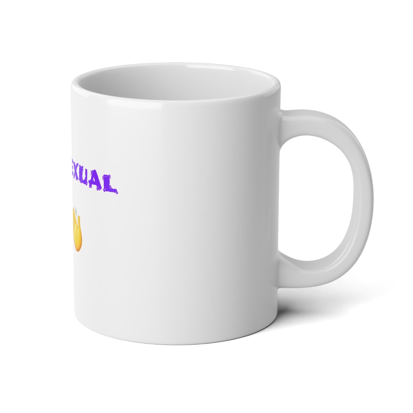 Bye-Sexual 🫦 👋 – White Jumbo Mug 20oz