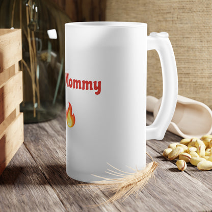 Hot Mommy🇺🇸 🔥 – Frosted Glass Beer Mug 16oz
