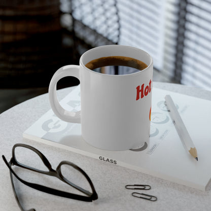 Hot Mom🇺🇸 🔥 – White Jumbo Mug 20oz