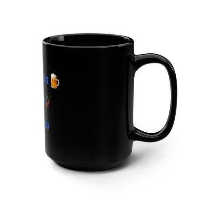 Μια Μπύρα 🍺 Kαι Mια 💨 Παρακαλώ – Black Mug 15oz