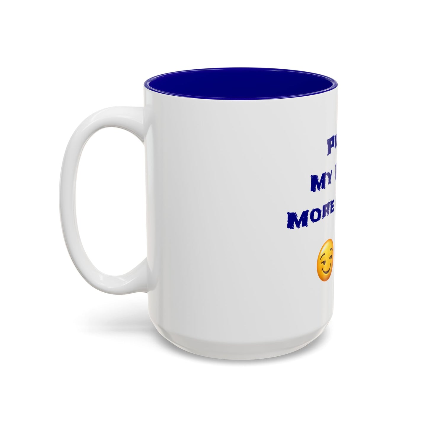 Play Nice With My Hair 🫦 😏 – Two-Tone Accent White-Blue Mug 15oz