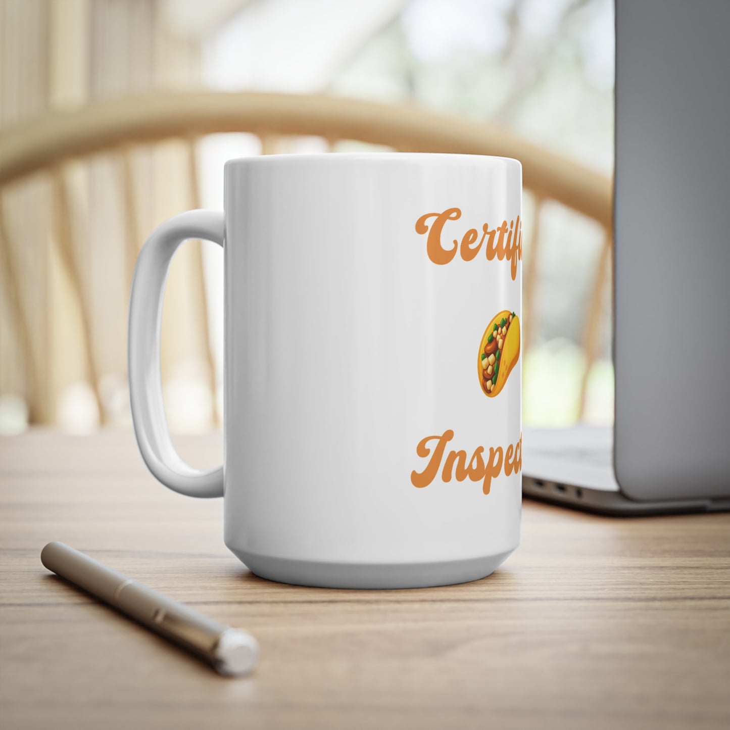 Certified 🌮 Inspector – White Mug 15oz