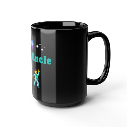 Cool Uncle 😎 🕺 – Black Mug 15oz
