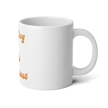 Hot Dog 🌭 Enthusiast – White Jumbo Mug 20oz