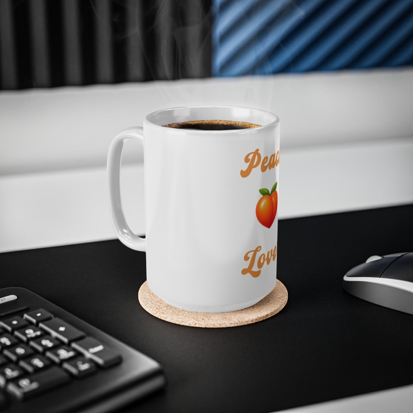 Peach 🍑 Lover – White Mug 15oz