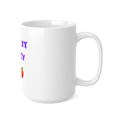 Like it Spicy 🌶 🍑 – White Mug 15oz
