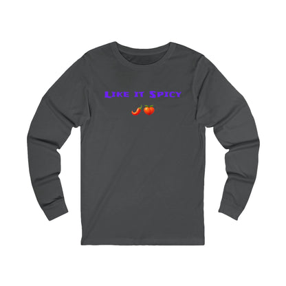 Like it Spicy 🌶 🍑 – Unisex Jersey Long Sleeve Tee