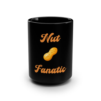 Nut 🥜 Fanatic – Black Mug 15oz