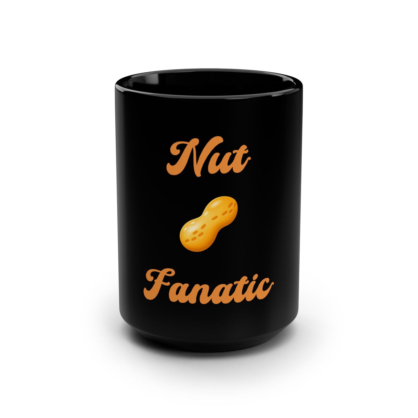 Nut 🥜 Fanatic – Black Mug 15oz