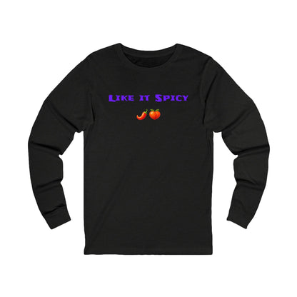 Like it Spicy 🌶 🍑 – Unisex Jersey Long Sleeve Tee