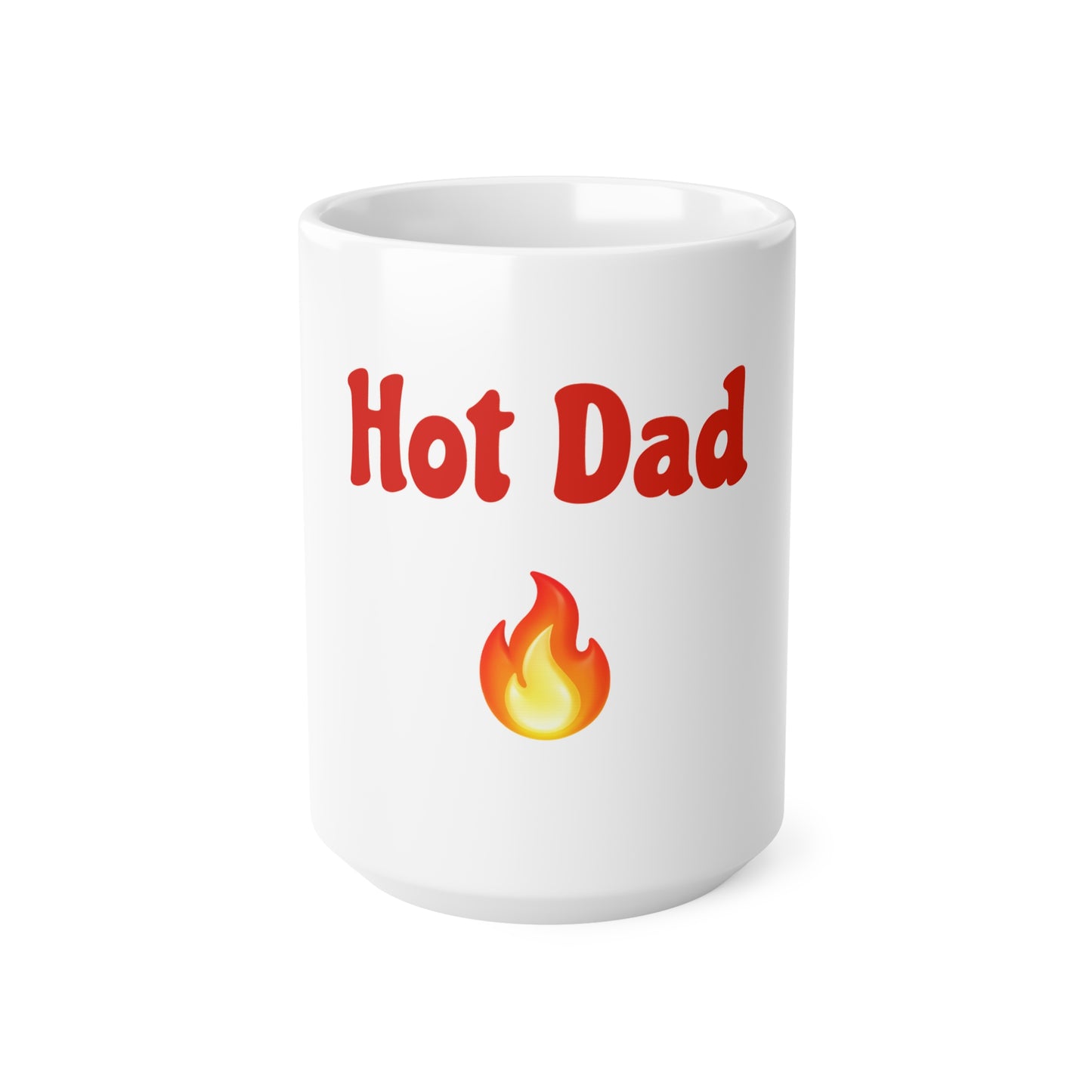 Hot Dad 🔥 – White Mug 15oz