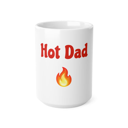 Hot Dad 🔥 – White Mug 15oz