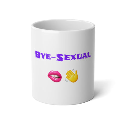 Bye-Sexual 🫦 👋 – White Jumbo Mug 20oz
