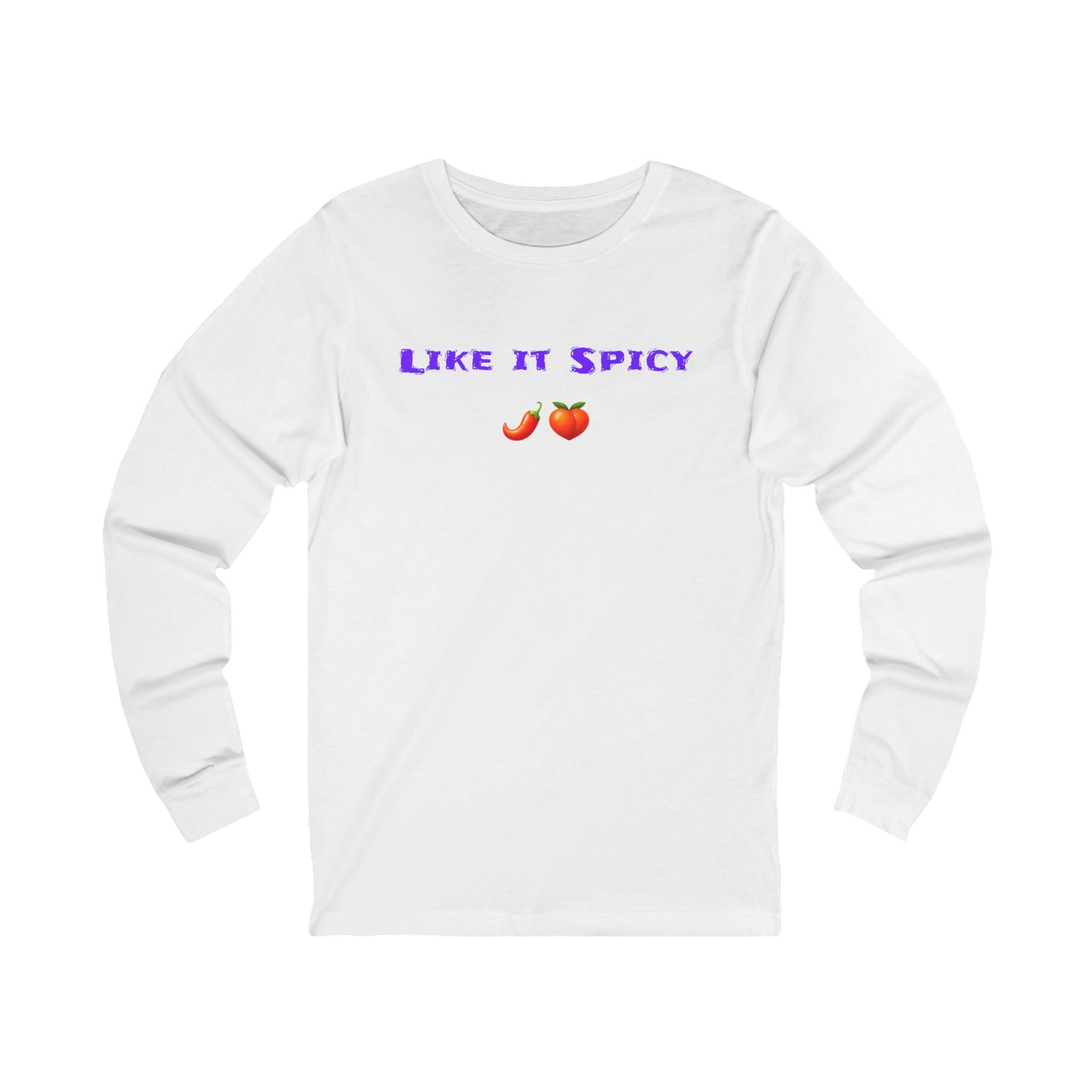 Like it Spicy 🌶 🍑 – Unisex Jersey Long Sleeve Tee