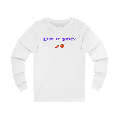 Like it Spicy 🌶 🍑 – Unisex Jersey Long Sleeve Tee