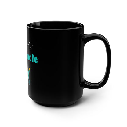 Cool Uncle 😎 🕺 – Black Mug 15oz
