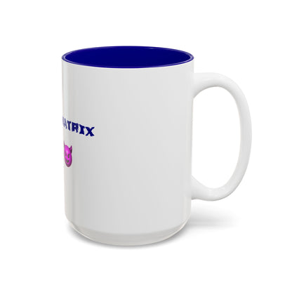Rule Breaker 🫦 😈 – Two-Tone Accent White-Blue Mug 15oz