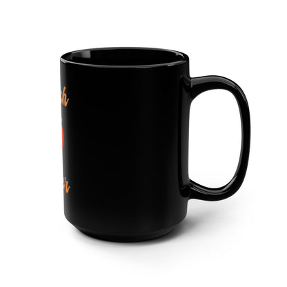 Peach 🍑 Lover – Black Mug 15oz