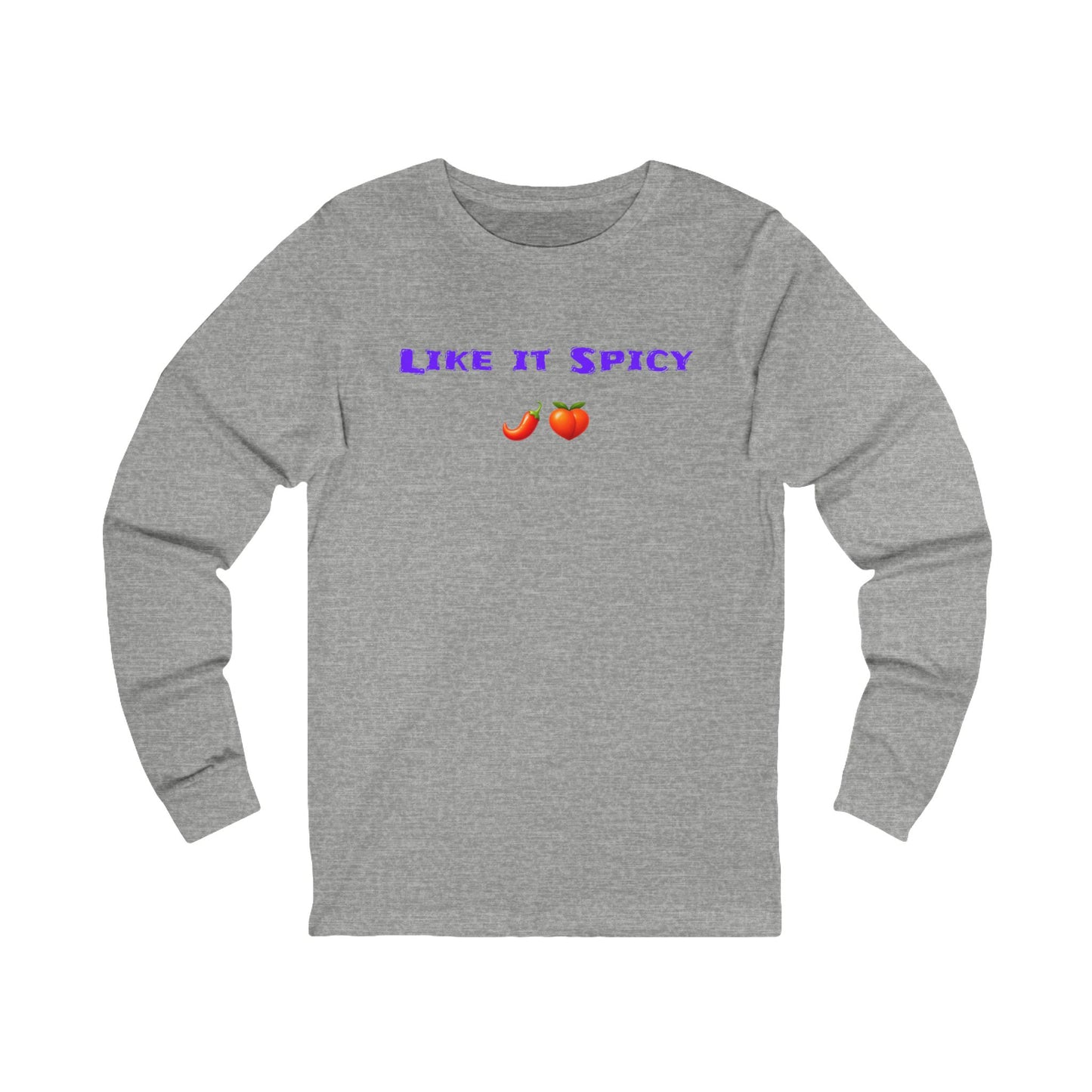 Like it Spicy 🌶 🍑 – Unisex Jersey Long Sleeve Tee