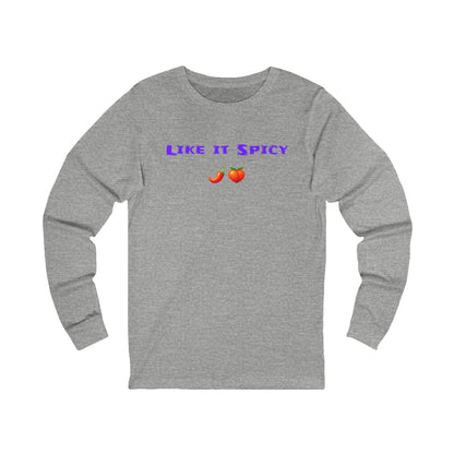 Like it Spicy 🌶 🍑 – Unisex Jersey Long Sleeve Tee