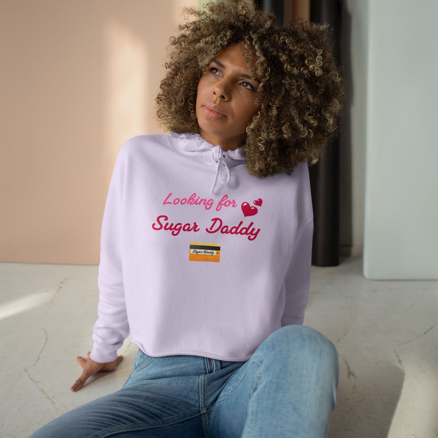 Looking for Daddy 💳 – Crop Hoodie