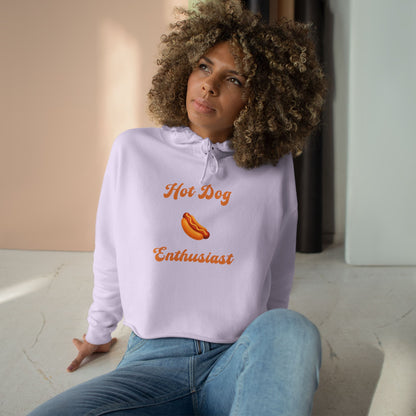 Hot Dog 🌭 Enthusiast – Crop Hoodie