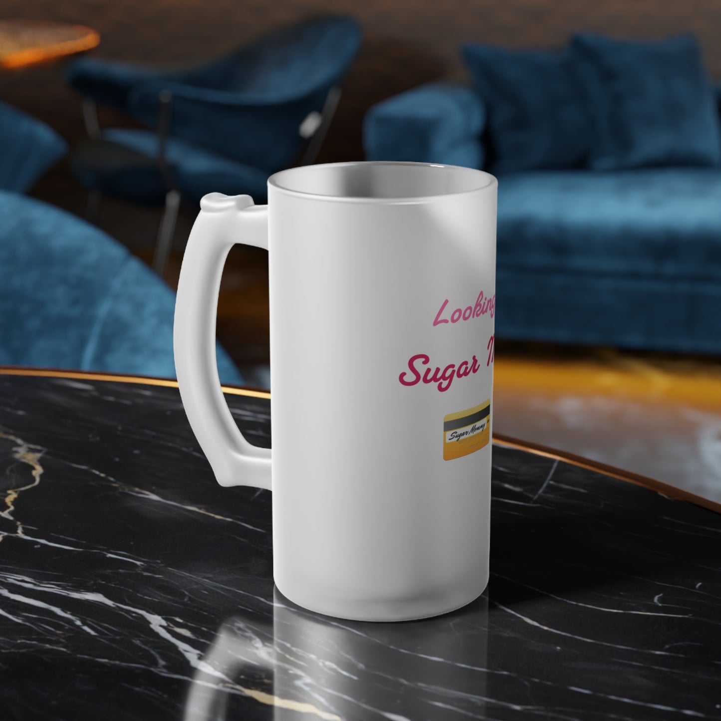 Looking for Mommy🇺🇸 👠 – Frosted Glass Beer Mug 16oz