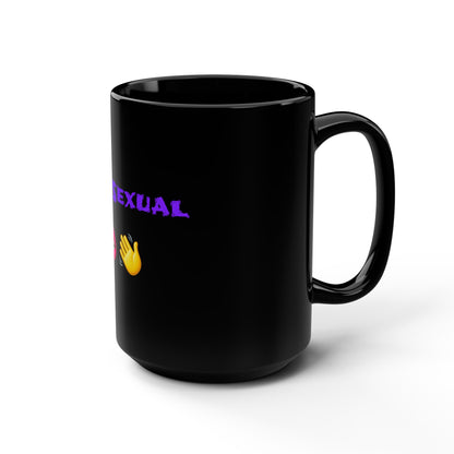 Bye-Sexual 🫦 👋 – Black Mug 15oz