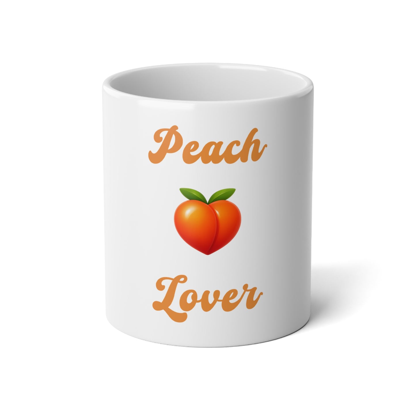 Peach 🍑 Lover – White Jumbo Mug 20oz