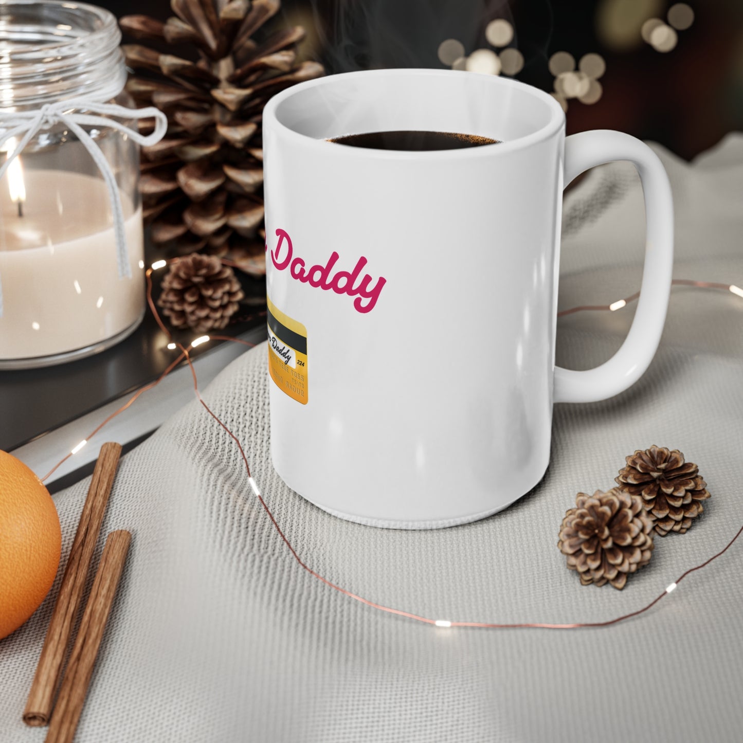 Daddy 💳 – White Mug 15oz