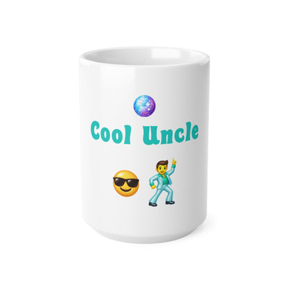 Cool Uncle 😎 🕺 – White Mug 15oz