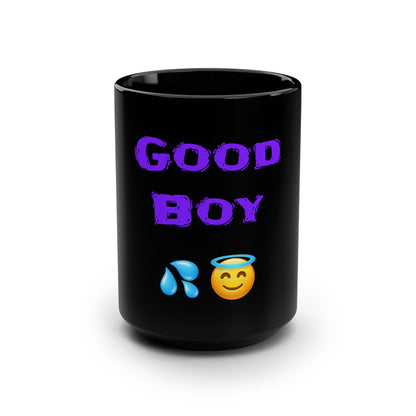 Good Boy 😇 – Black Mug 15oz