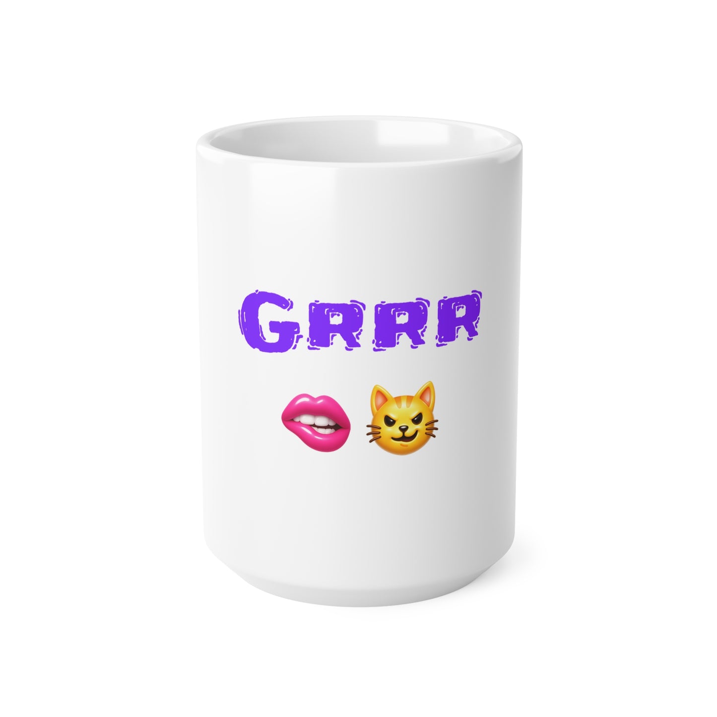 Grrr 🫦 😼 – White Mug 15oz