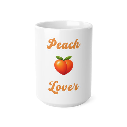 Peach 🍑 Lover – White Mug 15oz