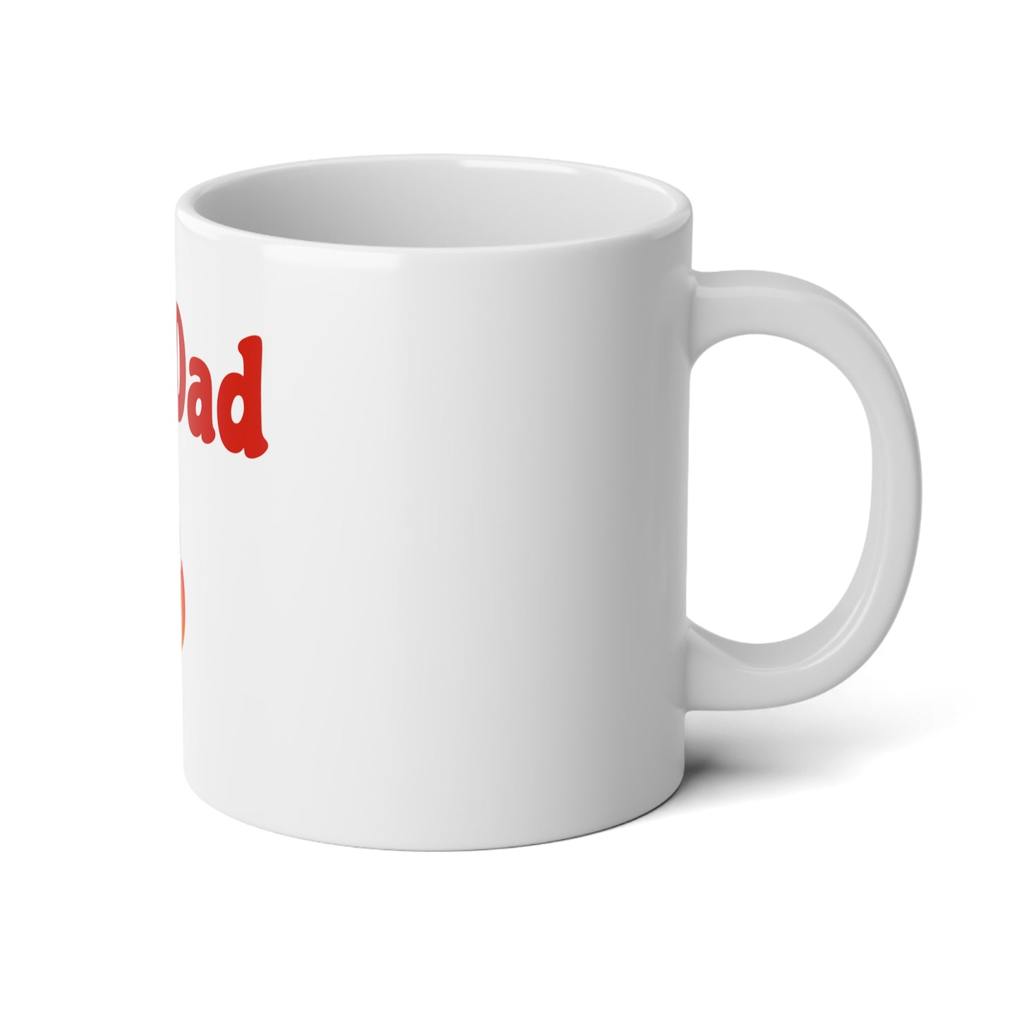 Hot Dad 🔥 – White Jumbo Mug 20oz