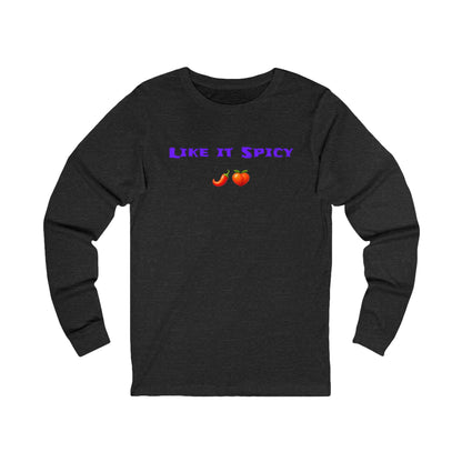 Like it Spicy 🌶 🍑 – Unisex Jersey Long Sleeve Tee