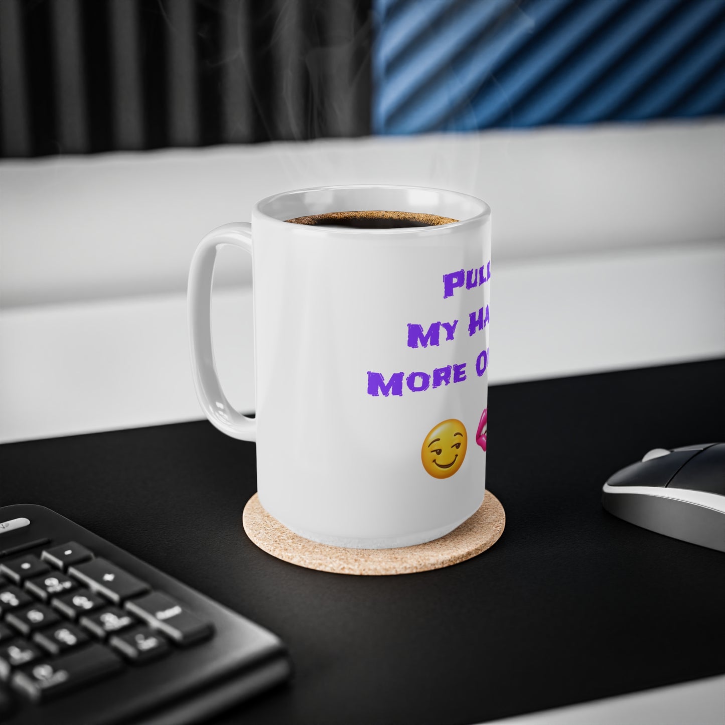 Play Nice With My Hair 🫦 😏 – White Mug 15oz