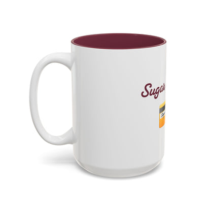 Daddy 💳 – Two-Tone Accent White-Maroon Mug 15oz