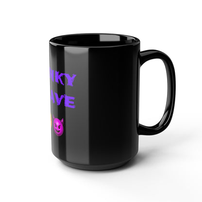 Flirty Rebel 😏 🔥 – Black Mug 15oz