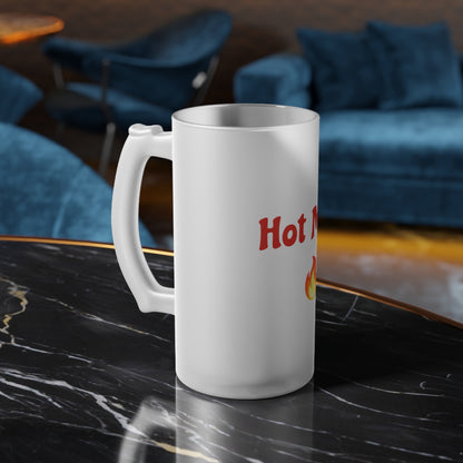 Hot Mom🇺🇸 🔥 – Frosted Glass Beer Mug 16oz